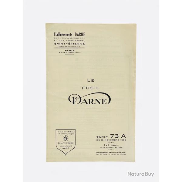Notice DARNE Tarif 73.A Occasion
