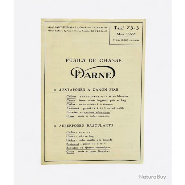 Notice DARNE Tarif 73.3 Occasion