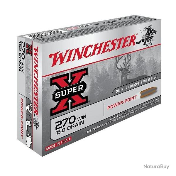 WINCHESTER 270WIN 150GR POWER POINT X20