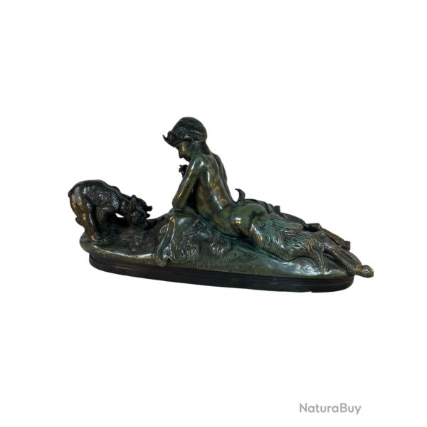 Emmanuel Fremiet dieu pan sculpture bronze
