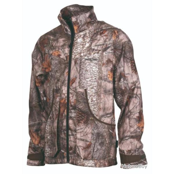Vente flash ! Veste l�g�re d�perlante camouflage foret Treeland T642