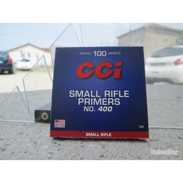 100 amorces CCI 400 Small Rifle