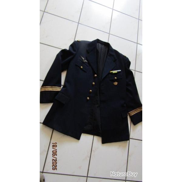 veste sortie commandant officier m�canicien liseret violet arm�e air guerre Indochine TBE