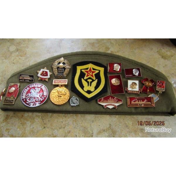 Russie CCCP souvenir ramen�e L�nine calot1979 tourisme arm�e rouge