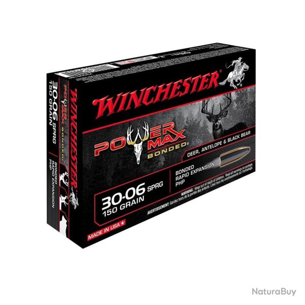 Balle De Chasse Winchester Power-Max Bonded - 150Gr - Calibre 30-06 Sprg