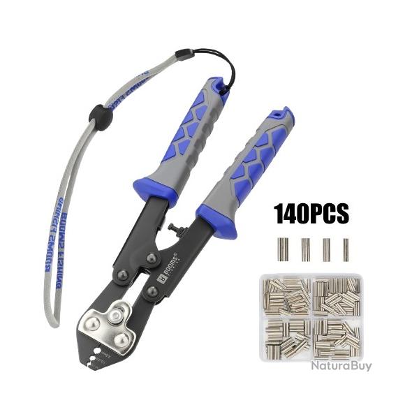 Pince � Sertir De P�che Outil Adapt� Au Diam�tre Est De 0.5mm � 2.2mm Avec Sleeves