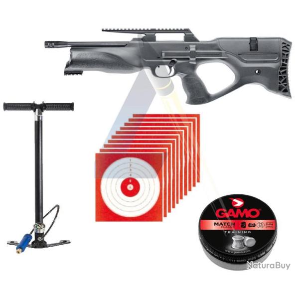 Vente Flash! Carabine PCP Walther Reign M2 19.9J + Kit 60 Joules Cal.5.5 +Pompe PCP+Plombs+Cibles