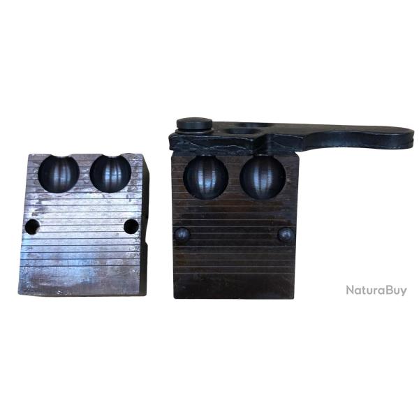 LYMAN- MOULE A BALLE - Cal: 45 (.440") ROUND BALL -2 CAVITE - BLACK POWDER