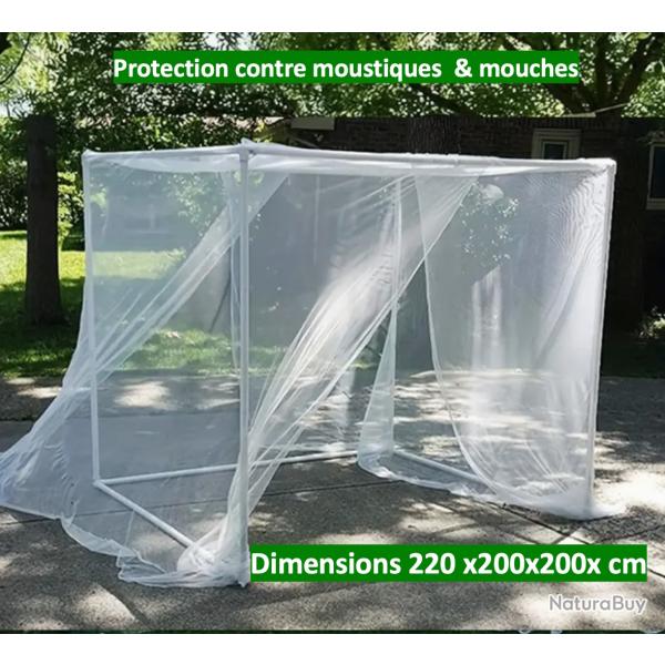 Grande Moustiquaire pour Camping avec Maille Ultra Fine 4 suspensions pour ext�rieurs/int�rieurs