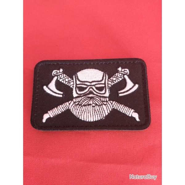 �CUSSON VIKING SYMBOLE - PATCH BROD� SCRATCH VALKNUT VALHALLA VIKING 8/5 CM NORSE