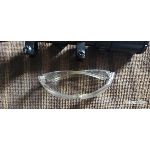 Lunette De Vise 3-9X40EG rouge & vert lumineux  Pour Chasse Avec Support  marque Exelvanv