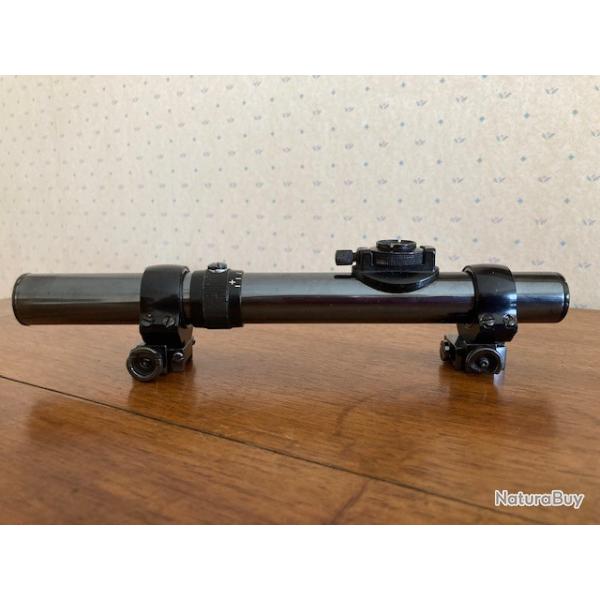 Lunette HENSOLDT  Wetzlar  KLEIN-DIALYT 2 3/4 x avec montage d�rivable pour rail de 11 mm