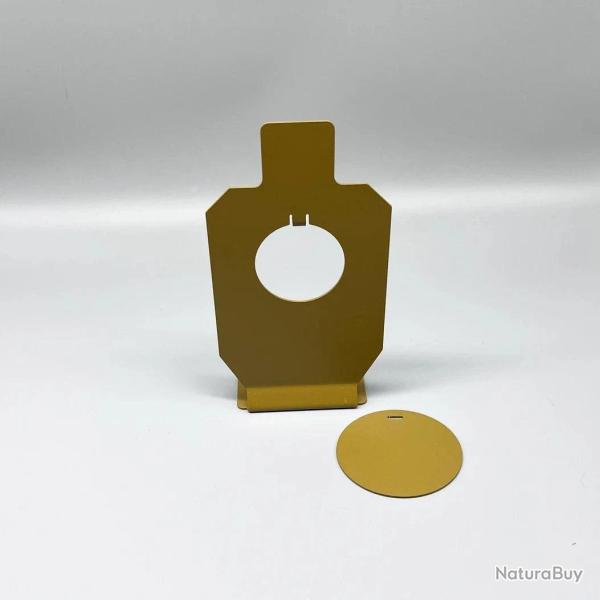 Cible de tir acier IPSC IDPA AIMGAME - Central Round Large