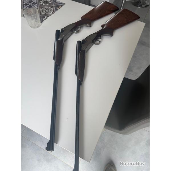 paire de carabines express ARTISAN PLATINES jacquemart