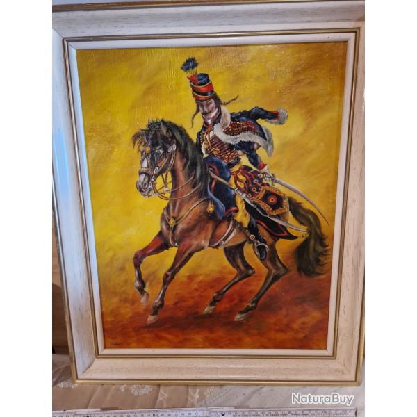 Tableau Hussard volontaire de Tournai 1783