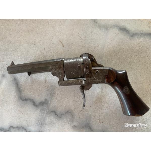 Vritable revolver Lefaucheux 7 mm