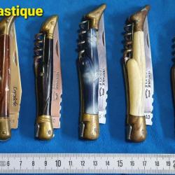 Couteaux LAGUIOLE avec tire-bouchon (différents type de manches)