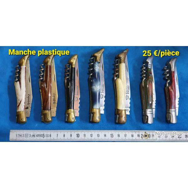 Couteaux LAGUIOLE avec tire-bouchon (diff�rents type de manches)