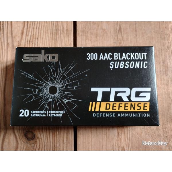 300 AAC Blackout sub-sonic Sako TRG 220gr otm - bte 20