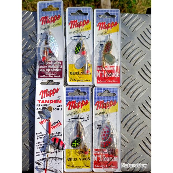LOT  DE   PECHE  :  11 CUILLERES  MEPPS  .  NEUF  .