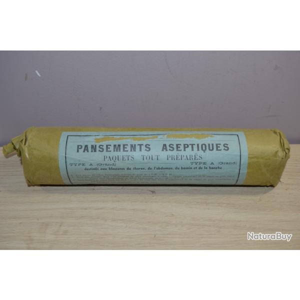 Pansement Militaire Franais Type A Grand modle Ruby Mdical WW2 1939 France quipement soldat (10)