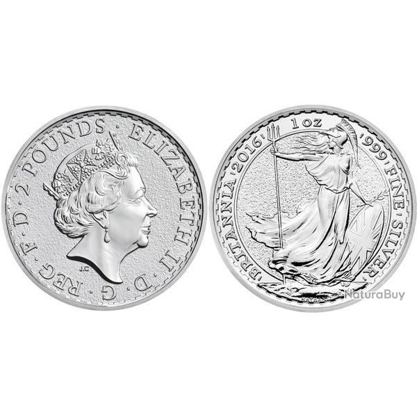 Pi�ce argent pur 1 oz Britannia 2016
