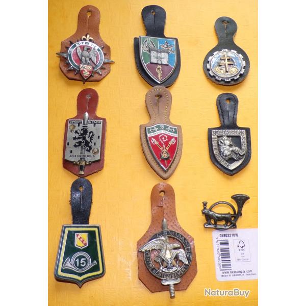 LOT INSIGNES MILITAIRES DE L'ARMEE DE TERRE FRANCAISE , HOMOLOGATIONS ET FABRICANTS DIVERS , LA PLUS