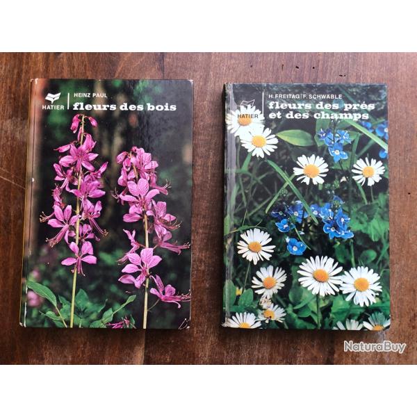 lot 2 ouvrages, fleurs des prs et des champs & fleurs des bois - Hatier