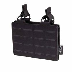DOUBLE PORTE CHARGEUR M4/5.56 DAGGER MK1 LASERCUT CORSO TACTICAL Noir
