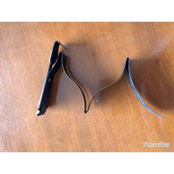 Militaria Britannique WW1 Planchette El�vatrice + Ressort Magasin Lee Enfield MKIII