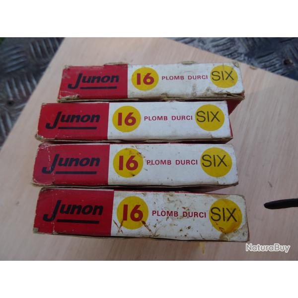 4 boites de cartouches de chasse anciennes calibre 16