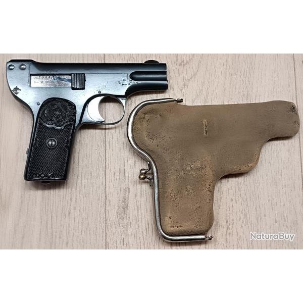 PISTOLET SEMI-AUTOMATIQUE CHARLES PHILIBERT CLEMENT MODEL 1903 CALIBRE 5MM CLEMENT OCCASION