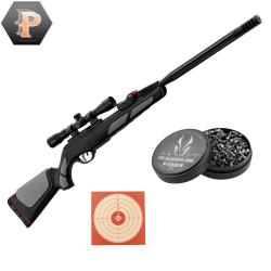 Carabine &agrave; air comprim&eacute; Gamo Viper PRO 10X - 4x32wr cal 4.5mm - 19.9J + plombs + cibles