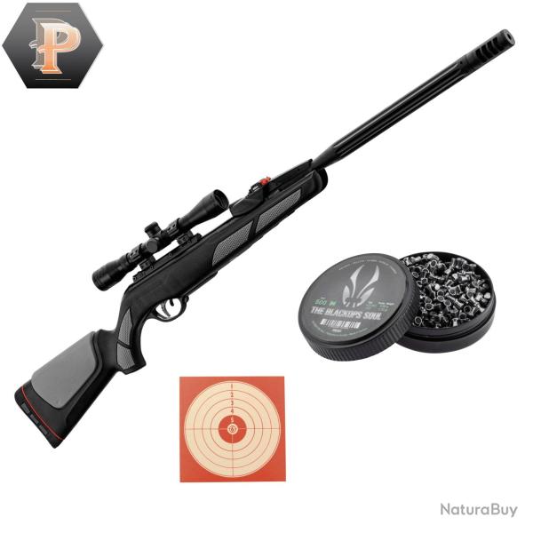 Carabine � air comprim� Gamo Viper PRO 10X - 4x32wr cal 4.5mm - 19.9J + plombs + cibles
