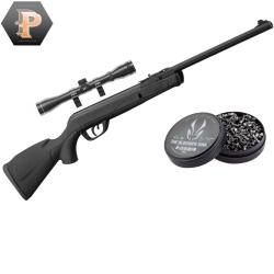 Carabine GAMO Delta Black synth&eacute;tique - 4.5mm - 7,5J + plombs + lunette