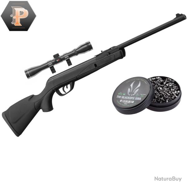 Carabine GAMO Delta Black synth�tique - 4.5mm - 7,5J + plombs + lunette