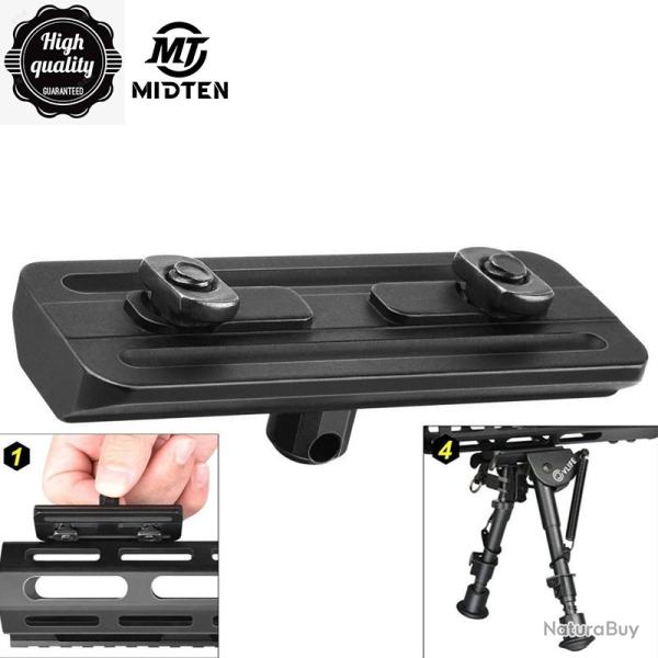 MidTen Fit M lok 6 9 adaptateur de garde-mains noir accessoire de fusil  profil bas