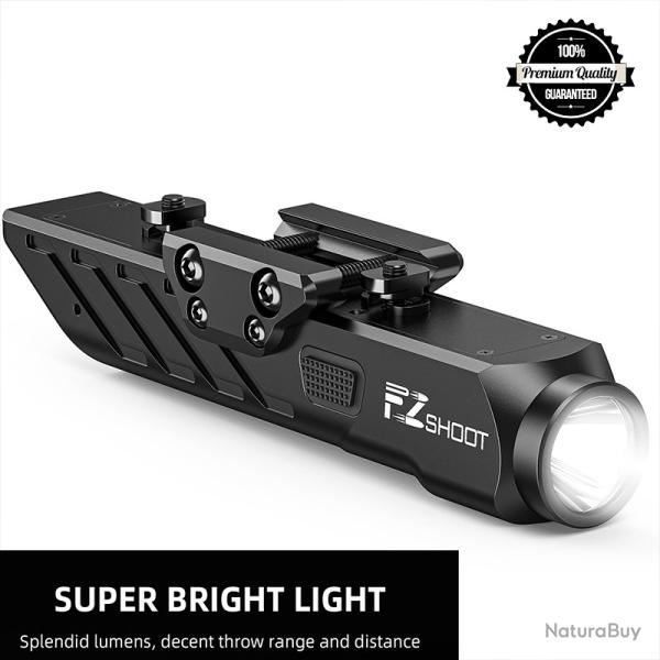 Lampe de poche tactique MidTen 1700 Lumens pour fusil avec Mode stroboscopique  LIVRAISON GRATUITE !