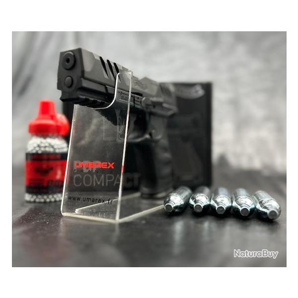 PACK PR�T A TIRER PISTOLET WALTHER PDP COMPACT 4 CO2 CAL BB's / BLOWBACK OR