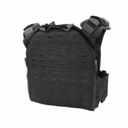 Gilet tactique porte-plaques Drake MK4 Noir- Corso Tactical