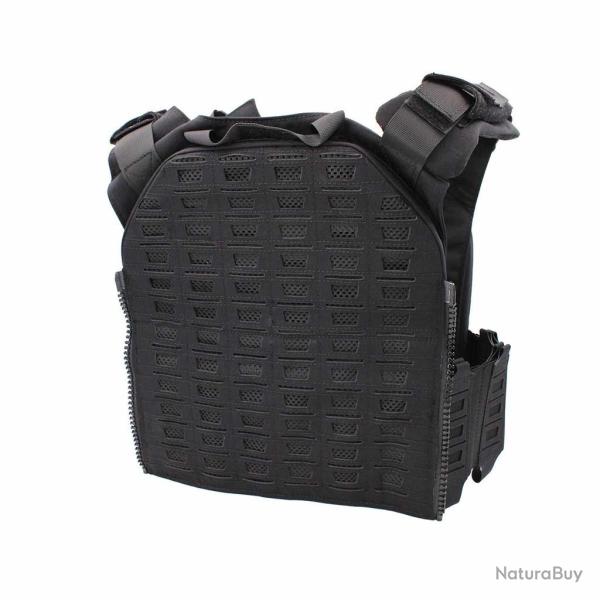 Gilet tactique porte-plaques Drake MK4 Noir- Corso Tactical