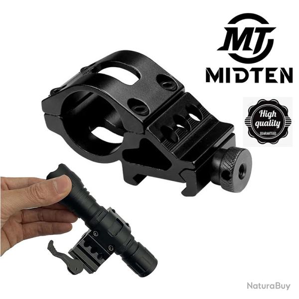 MidTen 25.4mm anneau porte lampe de poche lunette de vise 21MM LIVRAISON GRATUITE !