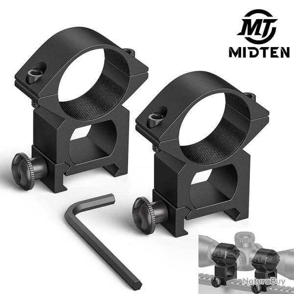 Supports de porte de chasse MidTen pour Picatinny 11mm 20mm