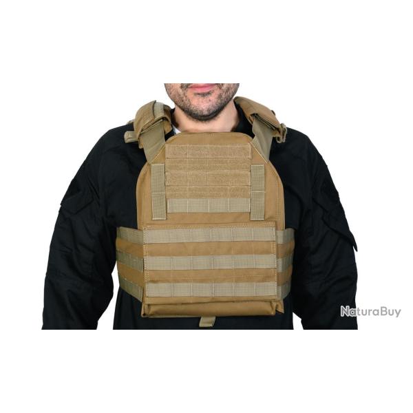 PORTE PLAQUES TASK DELTA TACTICS TAN