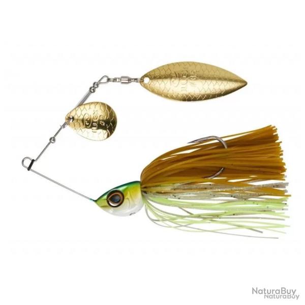 Leurre spinnerbait Illex Crusher Jr 10g chartreuse pumpkin craw