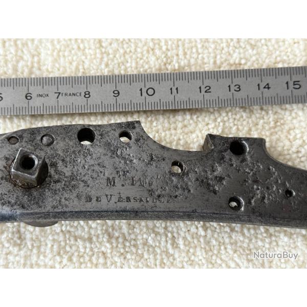 M�CANIME DE PLATINE  DE FUSIL  A SILEX  MOD�LE  1777   AN IX   ORIGINAL  19 �ME.  N�1