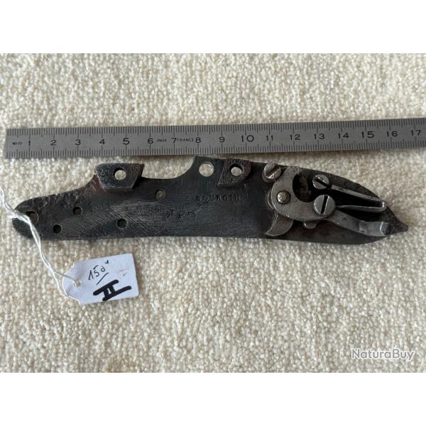 M�CANIME DE PLATINE  DE FUSIL  A SILEX  MOD�LE  1777   AN IX   ORIGINAL  19 �ME.  N�2