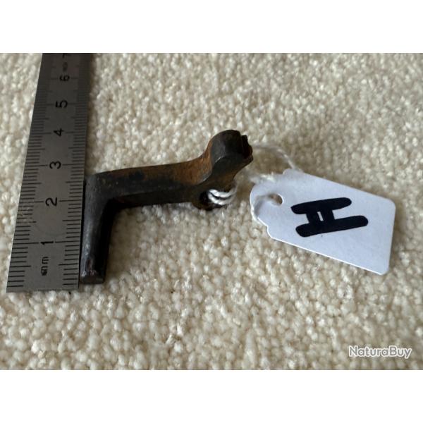 PI�CE DE PLATINE   POUR  FUSIL  A SILEX    MOD�LE  1777   AN IX   ORIGINAL  19 �ME. N� 2