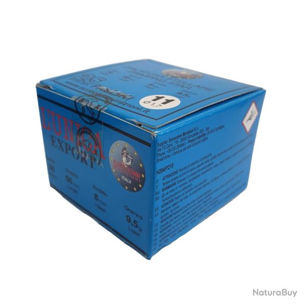 Cartouche Eurocomm L'unica percussion centrale cal.12mm plombs 11