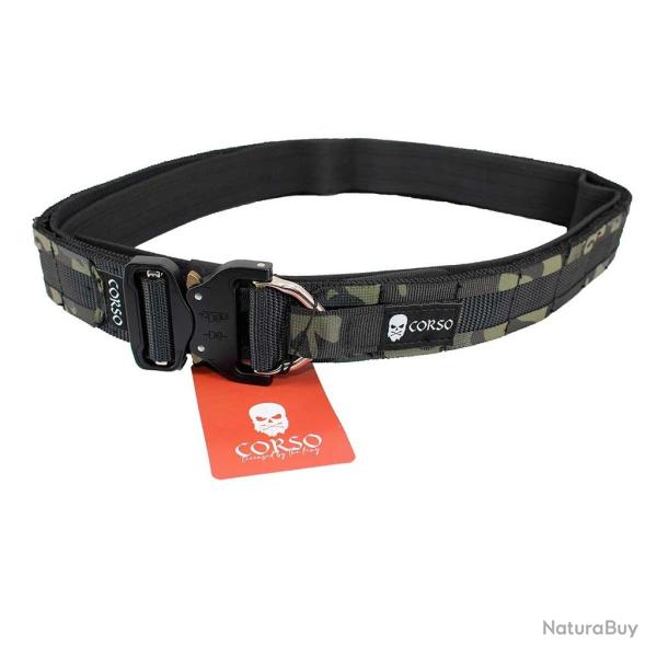 CEINTURON TACTIQUE HOOK MOLLE MK2 CORSO TACTICAL MULTICAM BLACK S/M